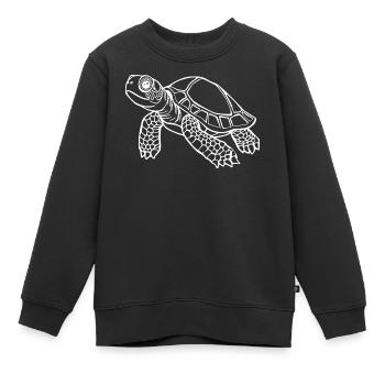 Tortue Tortues - Sweat Premium enfant bio - noir - Devant - AI Model Kid Female (0cm)