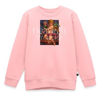 Himmlischer Beschützer - Kinder Premium Organic Sweatshirt - Rosa - Vorne - AI Model Kid Female (0cm)