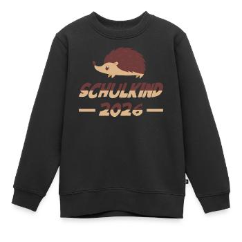 Journée scolaire Hedgehog 2026 - Sweat Premium enfant bio - noir - Devant - AI Model Kid Female (0cm)