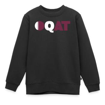 Katar - Kinder Premium Organic Sweatshirt - Schwarz - Vorne - AI Model Kid Female (0cm)