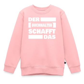 Buchhalter - Kinder Premium Organic Sweatshirt - Rosa - Vorne - AI Model Kid Female (0cm)
