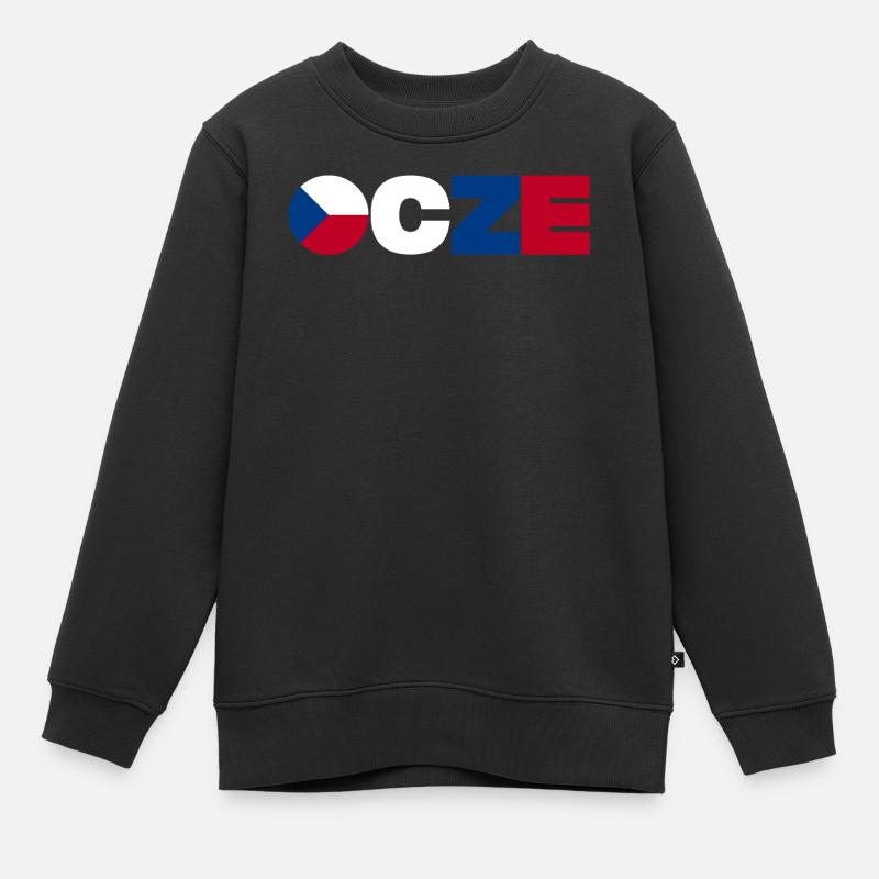 République tchèque - Sweat Premium enfant bio - noir