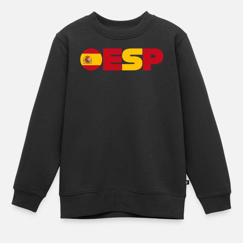 Espagne - Sweat Premium enfant bio - noir
