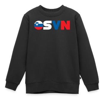 Slowenien - Kinder Premium Organic Sweatshirt - Schwarz - Vorne - AI Model Kid Female (0cm)