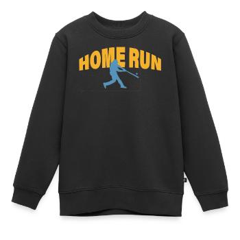 HOME RUN - Kinder Premium Organic Sweatshirt - Schwarz - Vorne - AI Model Kid Female (0cm)