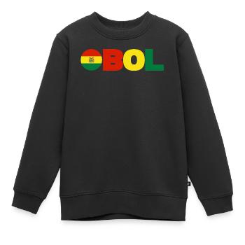 Bolivien - Kinder Premium Organic Sweatshirt - Schwarz - Vorne - AI Model Kid Female (0cm)