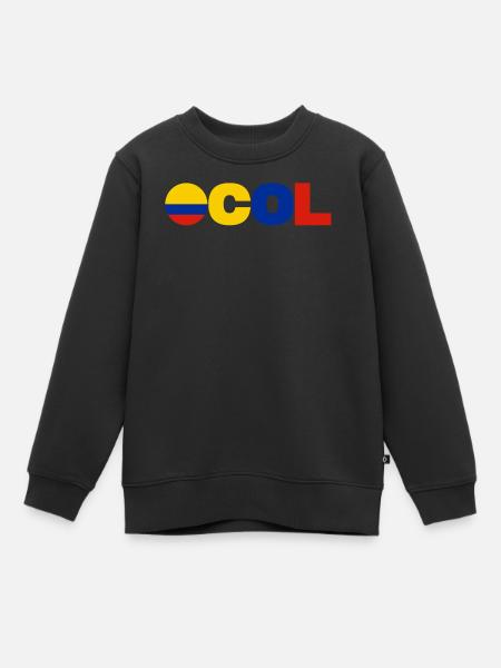 Kolumbien - Kinder Premium Organic Sweatshirt - Schwarz