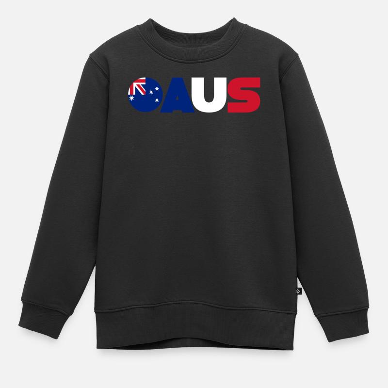 Australien - Kinder Premium Organic Sweatshirt - Schwarz