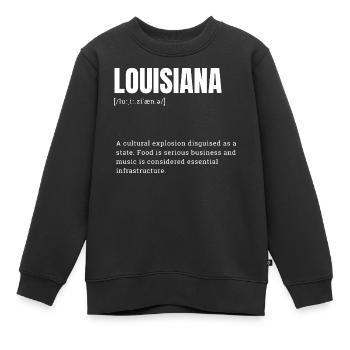 Louisiana Kulturexplosion Shirt - Kinder Premium Organic Sweatshirt - Schwarz - Vorne - AI Model Kid Female (0cm)