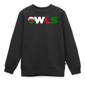 Pays de Galles - Sweat Premium enfant bio - noir - Devant - AI Model Kid Female (0cm)
