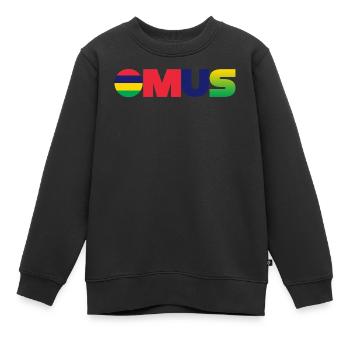 Mauritius - Kids Premium Organic Sweatshirt - black - Front - AI Model Kid Female (0cm)