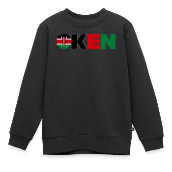 Kenia - Kinder Premium Organic Sweatshirt - Schwarz - Vorne - AI Model Kid Female (0cm)
