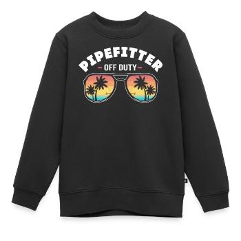 Industrial Locksmith Pipe - Kids Premium Organic Sweatshirt - black - Front - AI Model Kid Female (0cm)