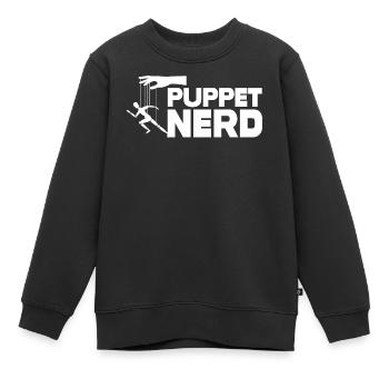 Marionnette de nerds de marionnettes - Sweat Premium enfant bio - noir - Devant - AI Model Kid Female (0cm)