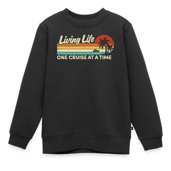 Kreuzfahrtschiff Sommerurlaub - Kinder Premium Organic Sweatshirt - Schwarz - Vorne - AI Model Kid Female (0cm)