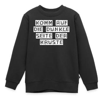 Passe du côté sombre de la croûte - Sweat Premium enfant bio - noir - Devant - AI Model Kid Female (0cm)