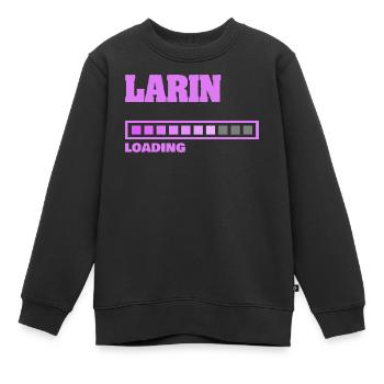 Geburt Larin - Kinder Premium Organic Sweatshirt - Schwarz - Vorne - AI Model Kid Female (0cm)