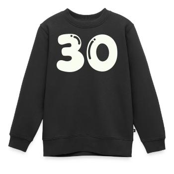 30 - Sweat Premium enfant bio - noir - Devant - AI Model Kid Female (0cm)