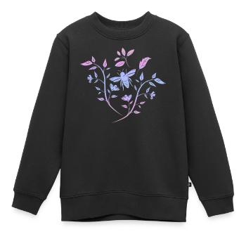 Source - Sweat Premium enfant bio - noir - Devant - AI Model Kid Female (0cm)