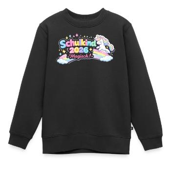 Don d’inscription à l’école magique 2026 pour les écoliers - Sweat Premium enfant bio - noir - Devant - AI Model Kid Female (0cm)