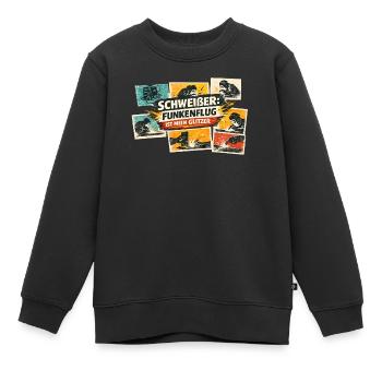 Étincelles volantes Pouvoir de paillettes - Sweat Premium enfant bio - noir - Devant - AI Model Kid Female (0cm)