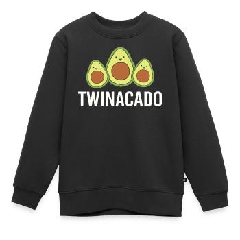 Zwilling Mutter Zwillinge Mama Geschenk - Kinder Premium Organic Sweatshirt - Schwarz - Vorne - AI Model Kid Female (0cm)