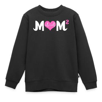 Zwillinge Mama Zwilling Mutter Geschenk - Kinder Premium Organic Sweatshirt - Schwarz - Vorne - AI Model Kid Female (0cm)