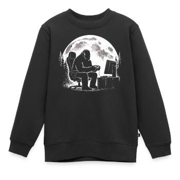 Bigfoot Gamer - Kinder Premium Organic Sweatshirt - Schwarz - Vorne - AI Model Kid Female (0cm)