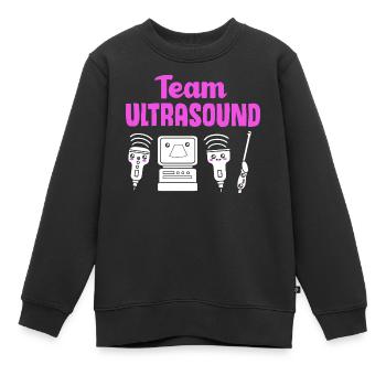 Technicien ultrasonique Technicien ultrasonore - Sweat Premium enfant bio - noir - Devant - AI Model Kid Female (0cm)