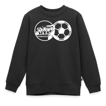 Fussball Fans Mannschaft Verein - Kinder Premium Organic Sweatshirt - Schwarz - Vorne - AI Model Kid Female (0cm)