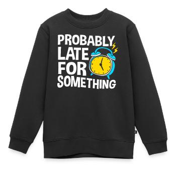 ProkrastinationFaul Faulheit Faulenzer - Kinder Premium Organic Sweatshirt - Schwarz - Vorne - AI Model Kid Female (0cm)