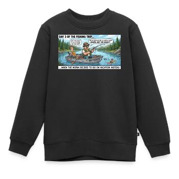 Bass Bandits Angeltour - Kinder Premium Organic Sweatshirt - Schwarz - Vorne - AI Model Kid Female (0cm)