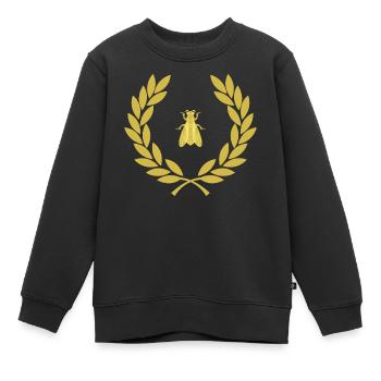 Napoleonische Biene - Kinder Premium Organic Sweatshirt - Schwarz - Vorne - AI Model Kid Female (0cm)