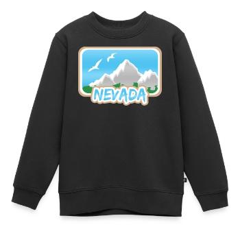 Berg Nevada - Kinder Premium Organic Sweatshirt - Schwarz - Vorne - AI Model Kid Female (0cm)