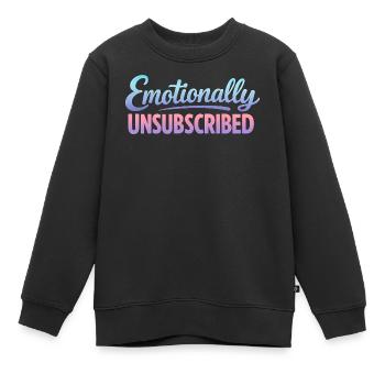 Sarcasme déconnecté émotionnellement Femmes drôles - Sweat Premium enfant bio - noir - Devant - AI Model Kid Female (0cm)