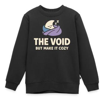 Humour existentiel, nihilisme, humour, - Sweat Premium enfant bio - noir - Devant - AI Model Kid Female (0cm)