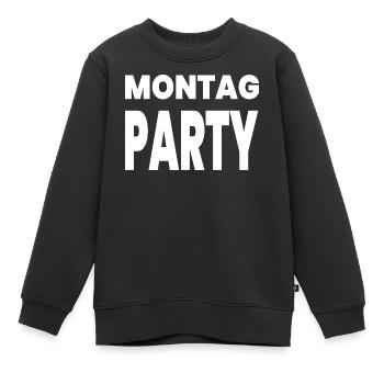 Party - Kinder Premium Organic Sweatshirt - Schwarz - Vorne - AI Model Kid Female (0cm)