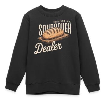 Lokales Logo des Sauerteighändlers - Kinder Premium Organic Sweatshirt - Schwarz - Vorne - AI Model Kid Female (0cm)