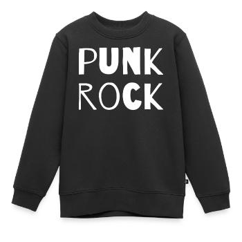 Punkrock Mutige Typografie - Kinder Premium Organic Sweatshirt - Schwarz - Vorne - AI Model Kid Female (0cm)