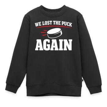 Ligue de la Bière Hockey Humour des joueurs drôles de hockey - Sweat Premium enfant bio - noir - Devant - AI Model Kid Female (0cm)