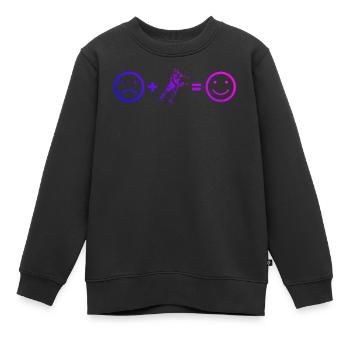 Idée cadeau pour un athlète de pickleball pour l’anniversaire - Sweat Premium enfant bio - noir - Devant - AI Model Kid Female (0cm)