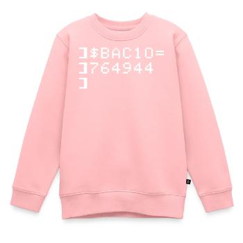 Bacio BAC10 8-Bit Esadecimal Code Nerd Pixel Art - Kids Premium Organic Sweatshirt - rose - Front - AI Model Kid Female (0cm)