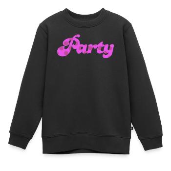 Party Punkte Dots Retro pink feiern Sixties Fun 60 - Kinder Premium Organic Sweatshirt - Schwarz - Vorne - AI Model Kid Female (0cm)