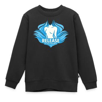 Guérison somatique Thérapie somatique - Sweat Premium enfant bio - noir - Devant - AI Model Kid Female (0cm)