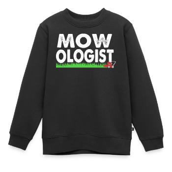 Rasen (Wiese) Rasenmäher - Kinder Premium Organic Sweatshirt - Schwarz - Vorne - AI Model Kid Female (0cm)