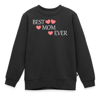 Cadeau pour la fête des mères : Idée de cadeau pour la fête des mères - Sweat Premium enfant bio - noir - Devant - AI Model Kid Female (0cm)