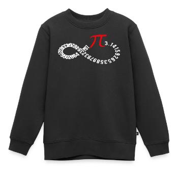Unendliche Pi-Ziffern Ouroboros - Kinder Premium Organic Sweatshirt - Schwarz - Vorne - AI Model Kid Female (0cm)