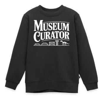 Museum Curator - Kids Premium Organic Sweatshirt - black - Front - AI Model Kid Female (0cm)
