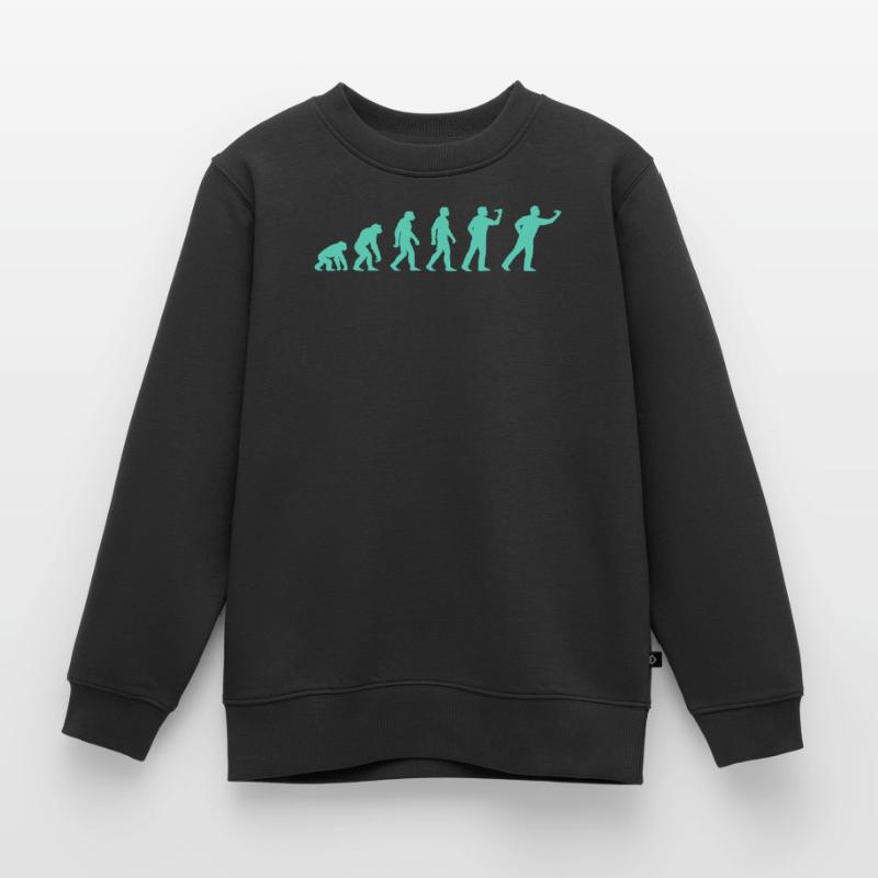 Advanced evolutionary silhouette Kids Premium Organic Sweatshirt