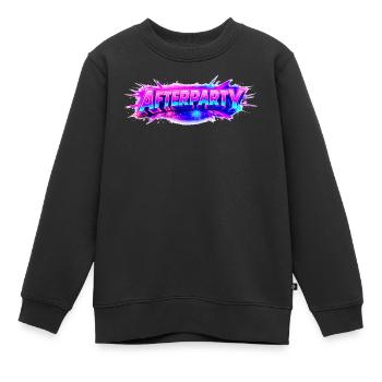 Afterparty Neon Pulse - Kinder Premium Organic Sweatshirt - Schwarz - Vorne - AI Model Kid Female (0cm)